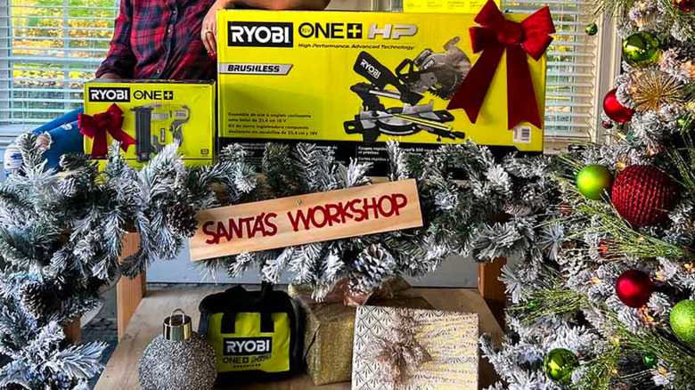 An assortment of Ryobi gift ideas for Christmas