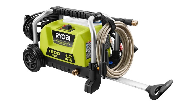 Ryobi 1,900 PSI 1.2 GPM Electric Pressure Washer on a white background