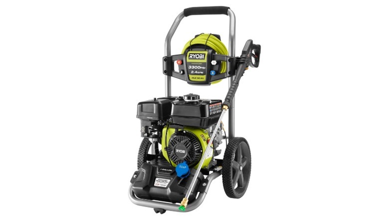 Ryobi 3,300 PSI 2.4 GPM Gas Pressure Washer on a white background