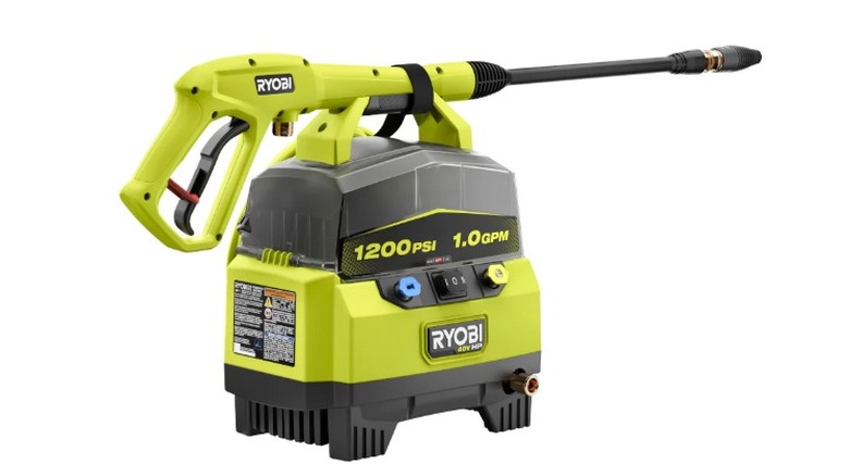 Ryobi 40V HP Brushless 1,200 PSI 1.0 GPM Pressure Washer on a white background