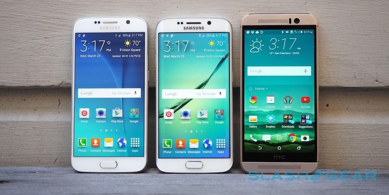 Samsung Galaxy S6, S6 edge, and HTC One M9