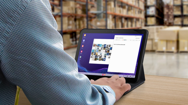 Samsung tablet warehouse work