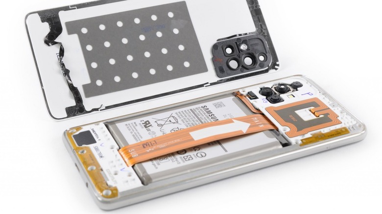 Smartphone back removed