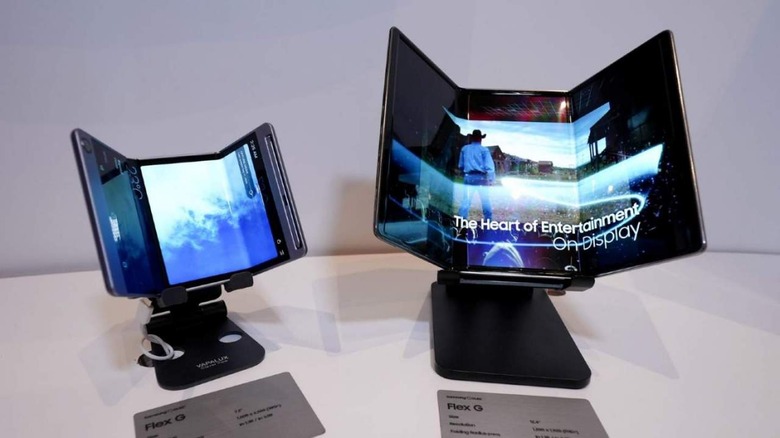 Samsung foldable prototypes