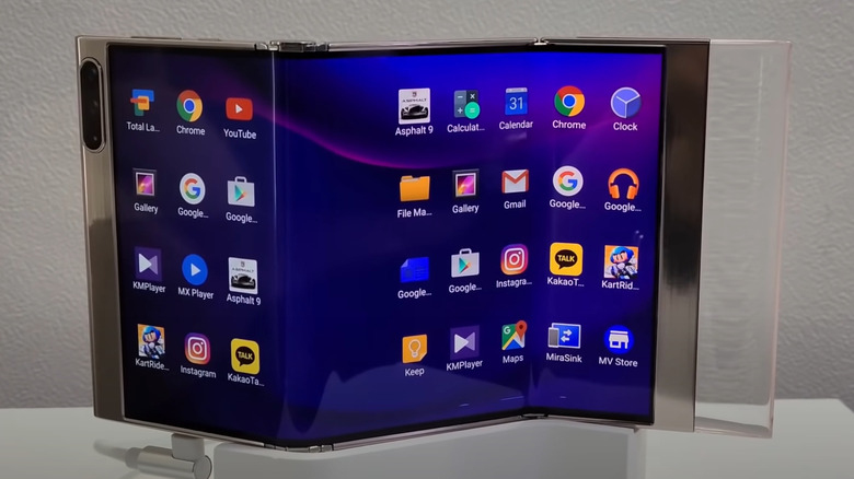 samsung double folding screen