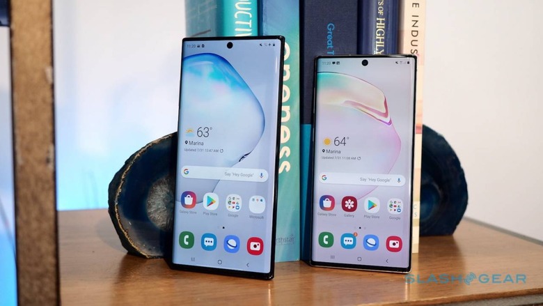 A 5G version of the smaller Samsung Galaxy Note 10 exists, but isn