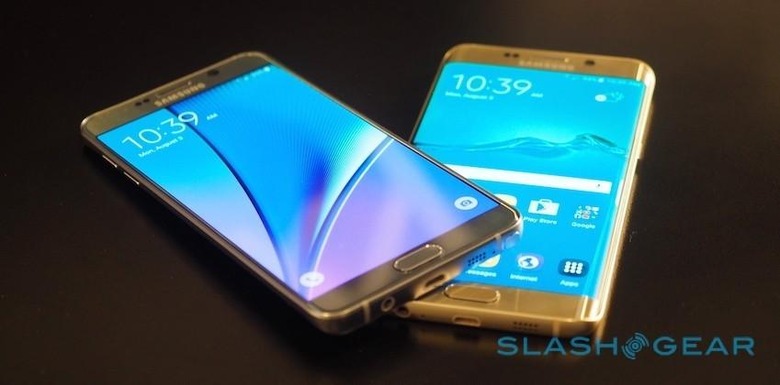 Samsung Galaxy Note 5 and Galaxy S6 edge+