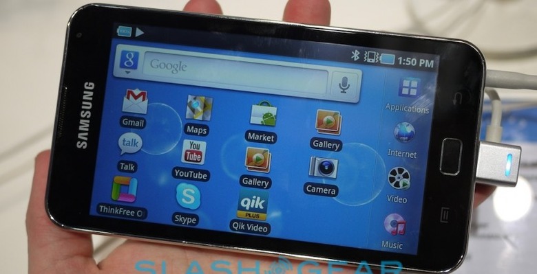 rechter werkzaamheid mild Samsung Galaxy S WiFi 5.0 Hands-On - SlashGear