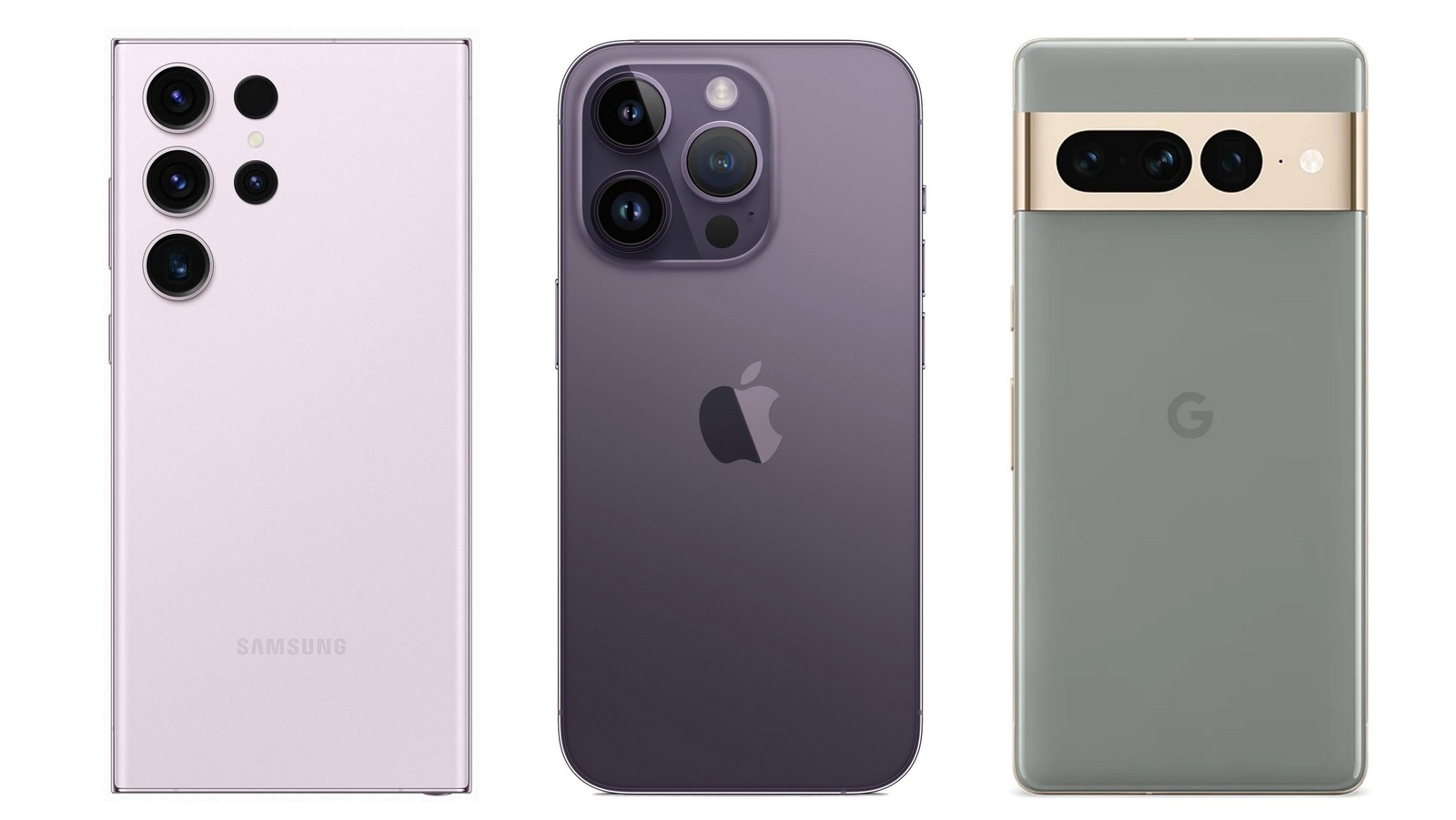 Samsung Galaxy S23 Ultra Vs. iPhone 14 Pro Max Vs Pixel 7 Pro Specs