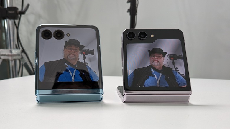 Galaxy Z Flip 5 and Razr Plus cameras
