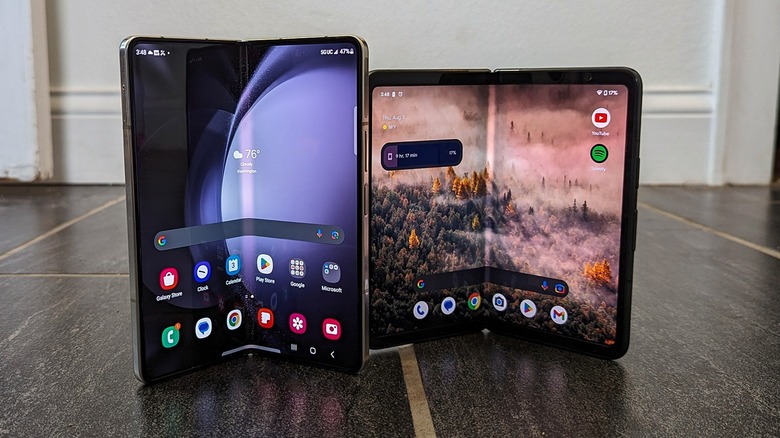 Samsung Galaxy Z Fold 5 and Google Pixel Fold