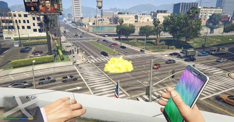 Mod do GTA 5 usa Galaxy Note 7 para explodir carros