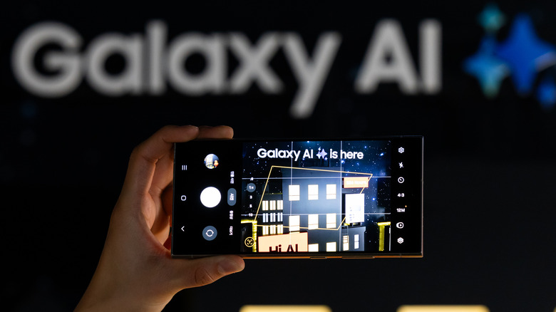 Galaxy AI running on a smartphone