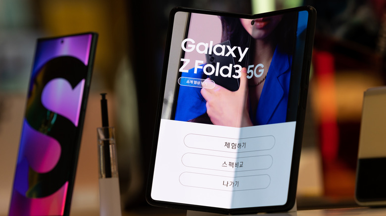 Samsungs' flagship phones in Galaxy S and Z Fold series.