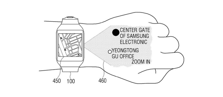 Samsung smartwatch concept uses your hand as a projection surface