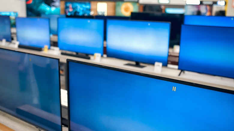 Tvs in a store