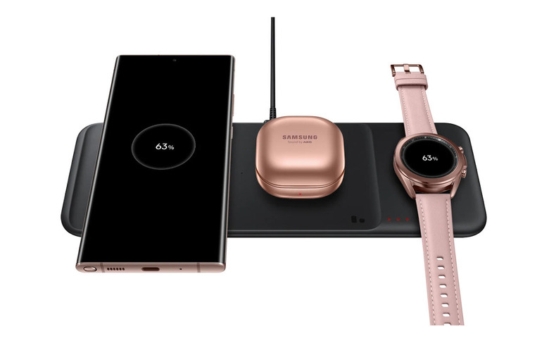 Samsung Wireless Charger Trio Jabs Limits Of Apple MagSafe And AirPower -  SlashGear