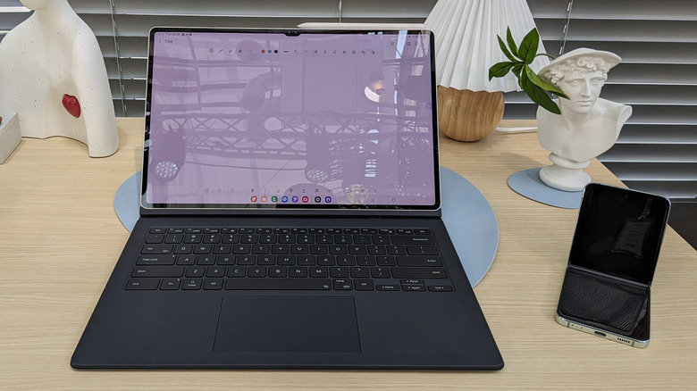 Galaxy Tab S9 with keyboard cover