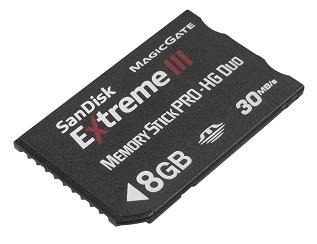 SanDisk Extreme III Memory Stick PRO-HG Duo 8GB