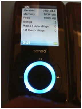 SanDisk Sansa e280 Player