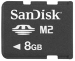 SanDisk 8GB M2 Memory Stick Micro cards