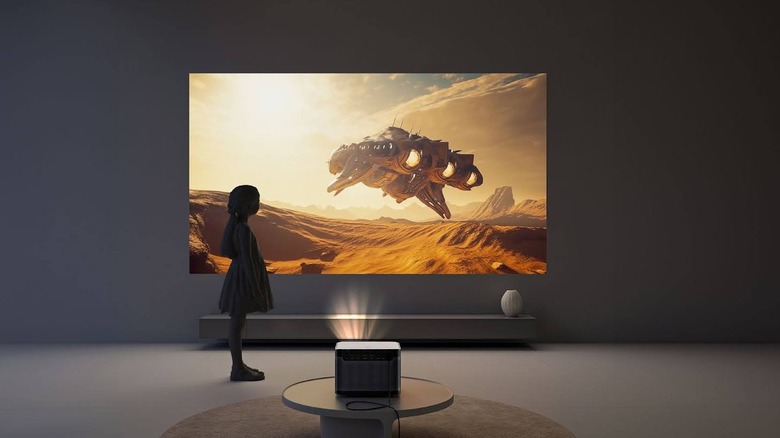 Dangbei DBOX02 projector screen render