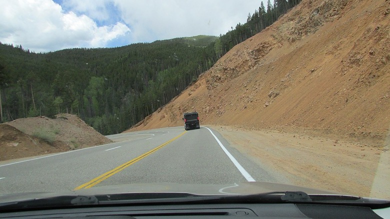 Driving the Monarch Pass in Colorado