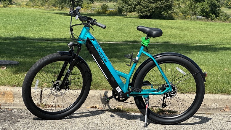 bike in a parking lot