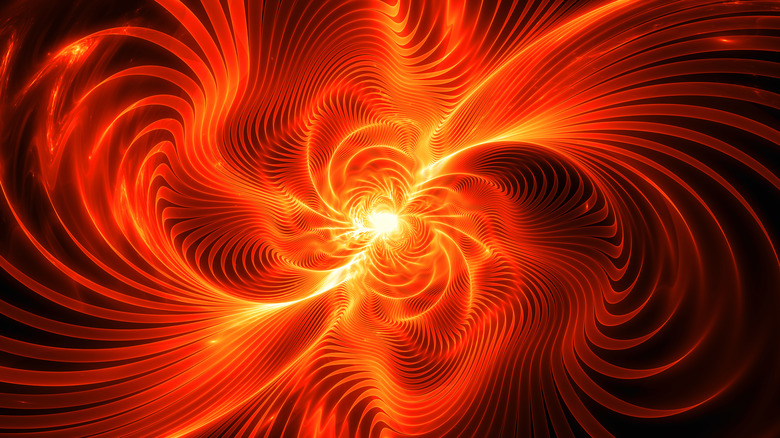 abstract fractal gravitational waves