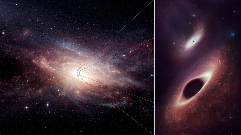 buracos negros supermassivos colidindo