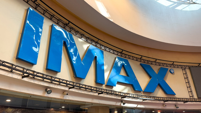 IMAX cinema sign close up
