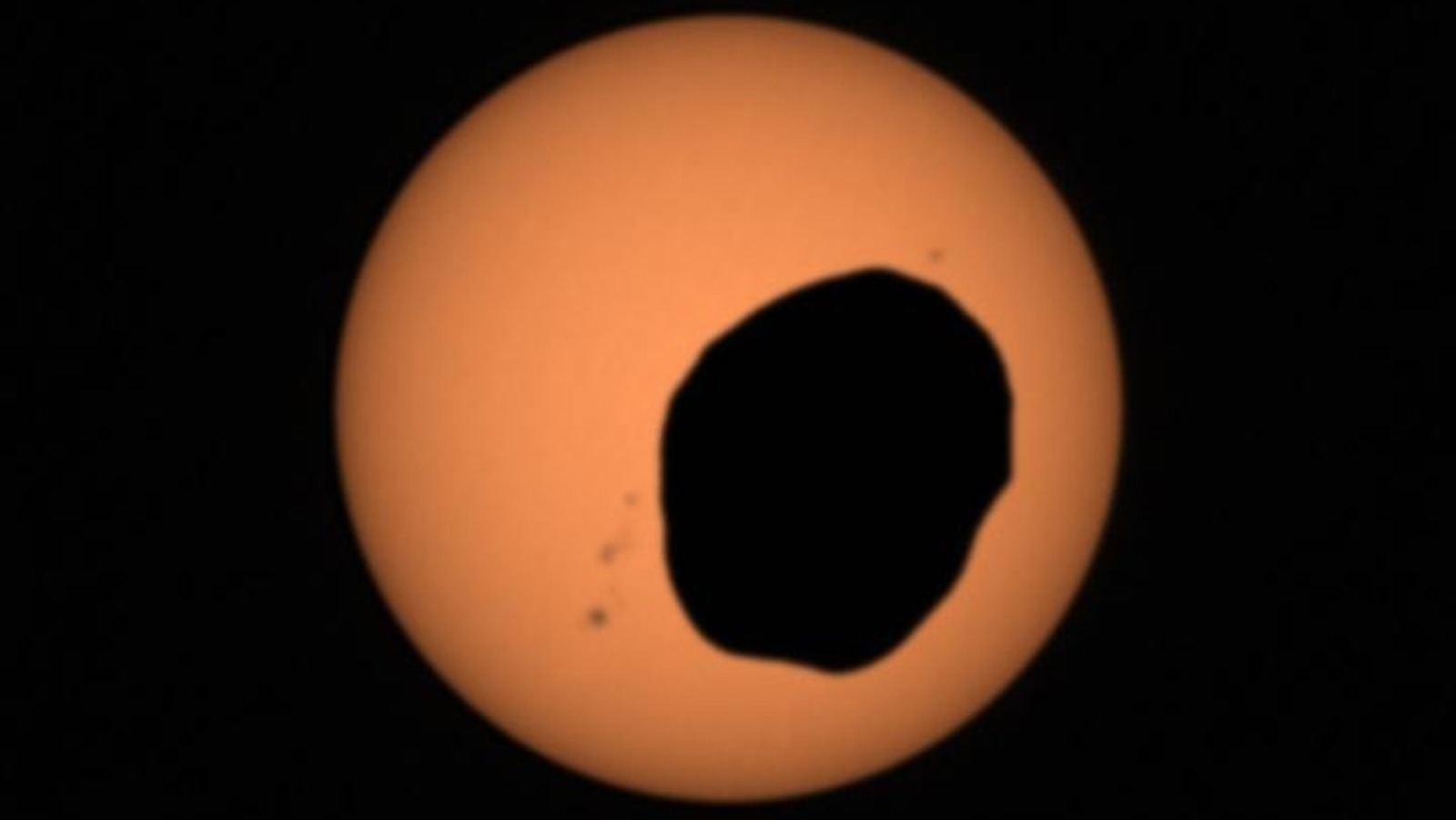 Découvrez de superbes images d'une éclipse solaire sur Mars