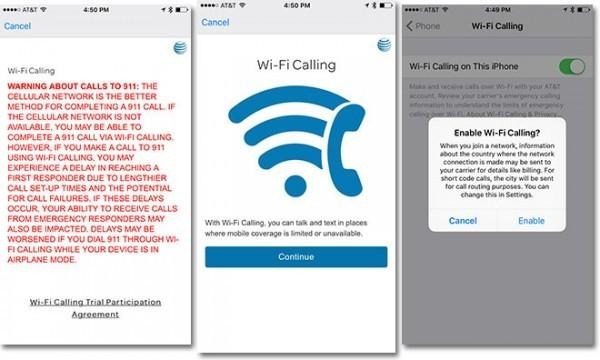 Select iOS 9 beta users able to use AT&T WiFi calling