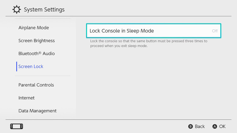 Lock console settings in system settings.