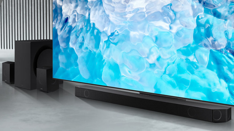 samsung tv and soundbar