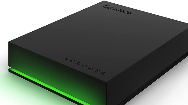 A Seagate Xbox game drive.