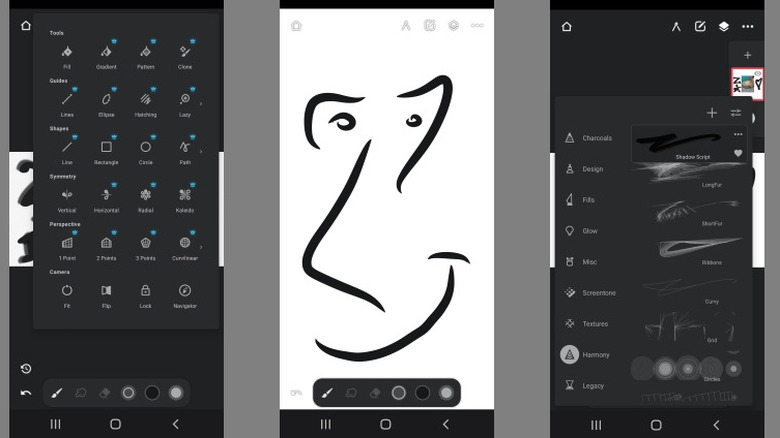 Images from Infinite Painter app