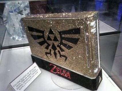 swarvoski crystal covered Zelda Wii