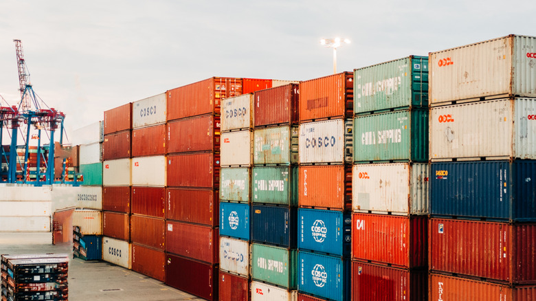 A collection of shipping containers