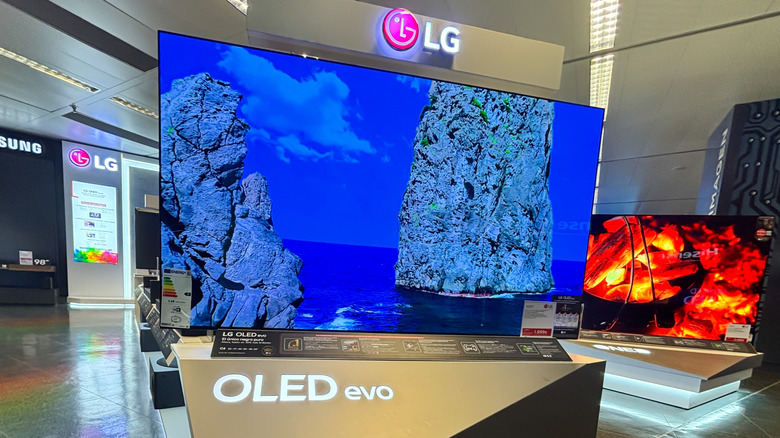 LG OLED TV in store.
