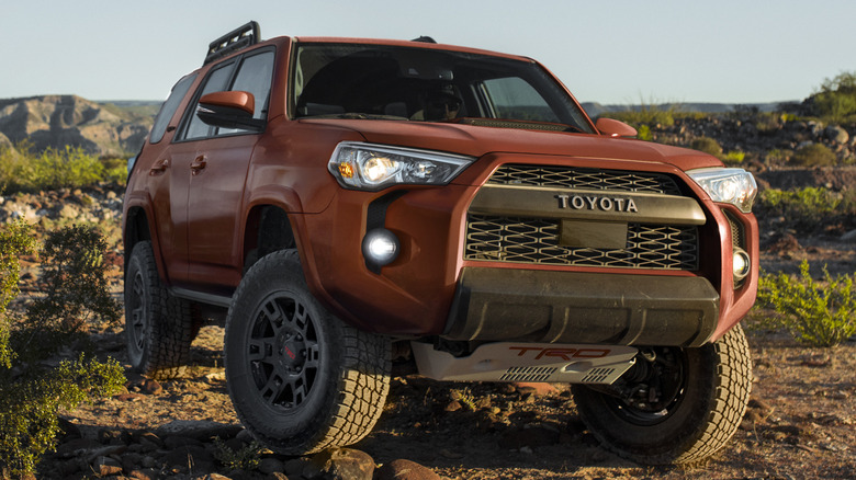 2024 Toyota 4Runner front profile view in the outbacks