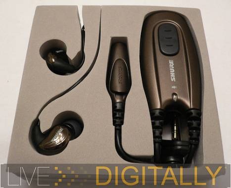 Shure E500PTH headphones