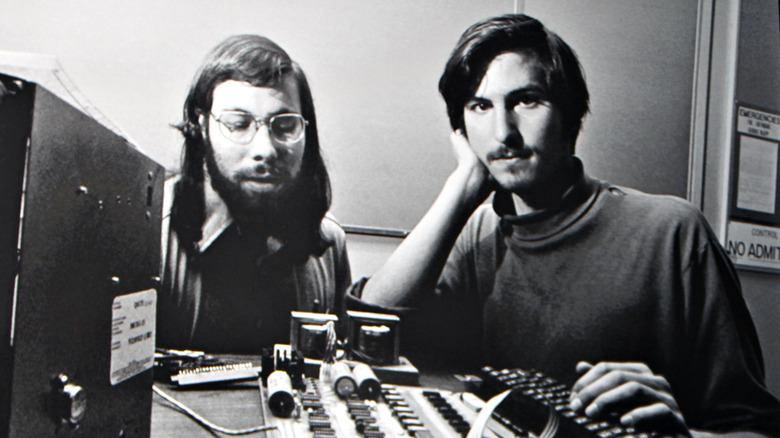 Steve Jobs Steve Wozniak working Apple Computer