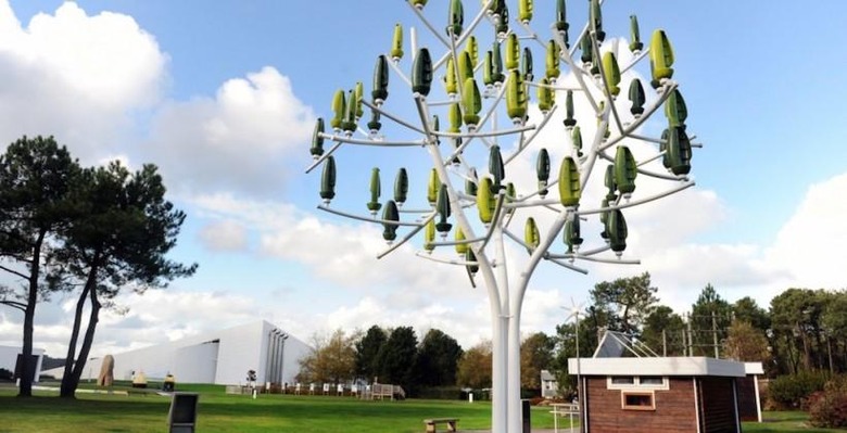 Silent, tree-shaped wind turbines to debut in Paris