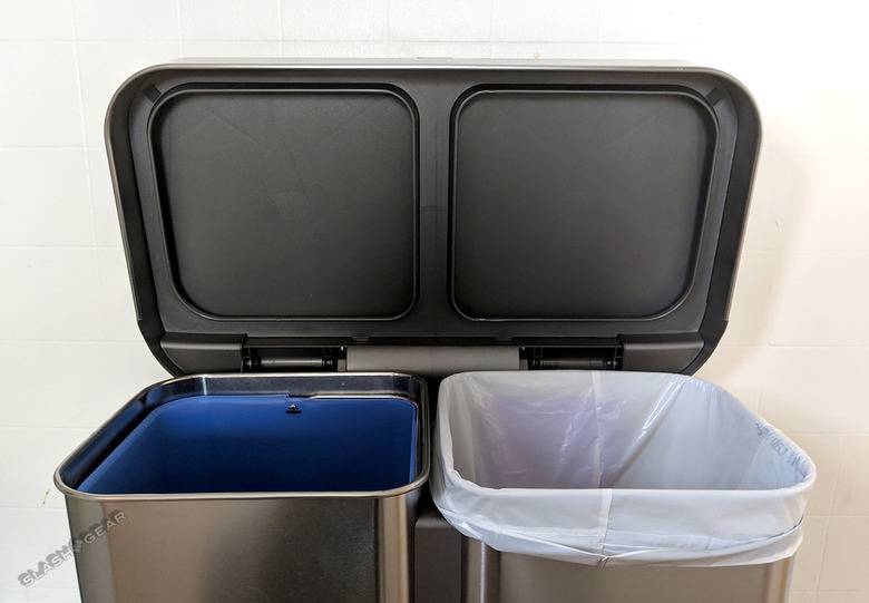 SimpleHuman Rectangle Trash & Recycling