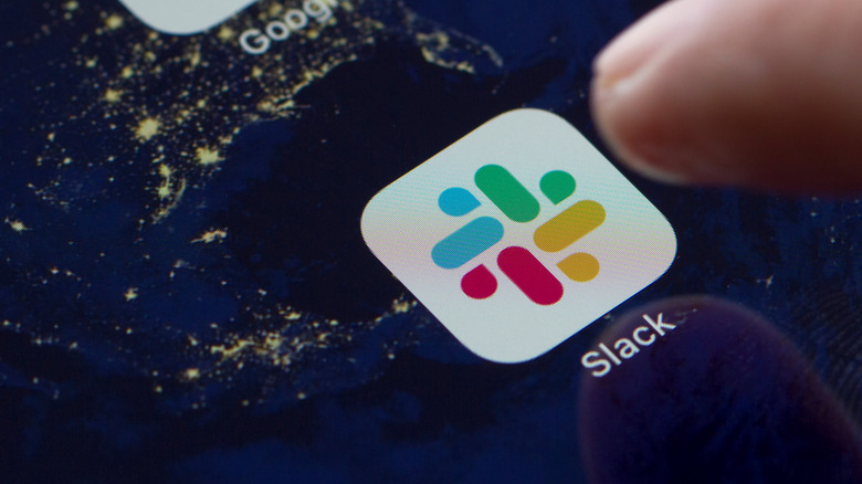 Slack app on iPad