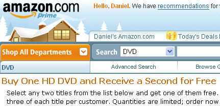 Amazon HD-DVD BOGO