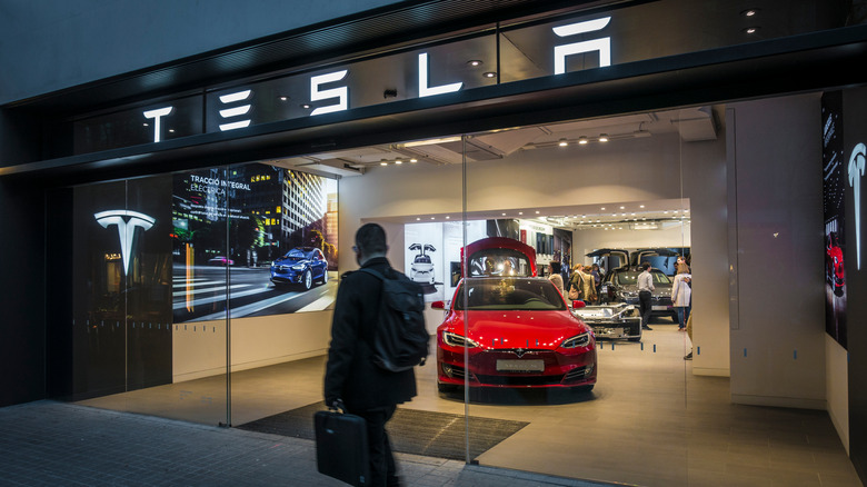 Tesla showroom