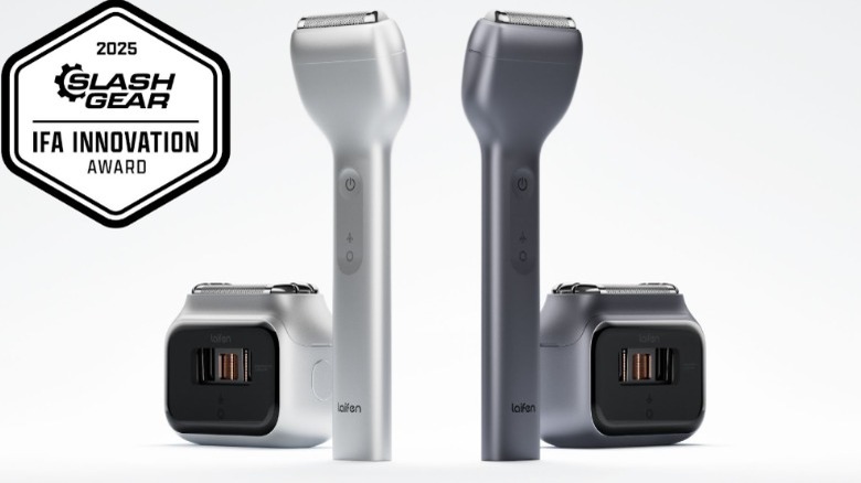 Two razors from Laifen with SlashGear IFA Innovation Award badge