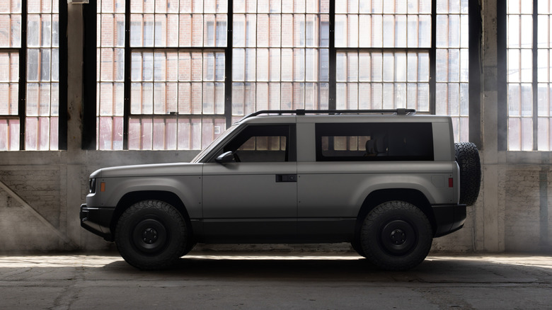Slate EV truck with SUV mod